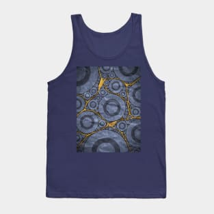 Blue Jean Baby Kintsugi Abstract Tank Top